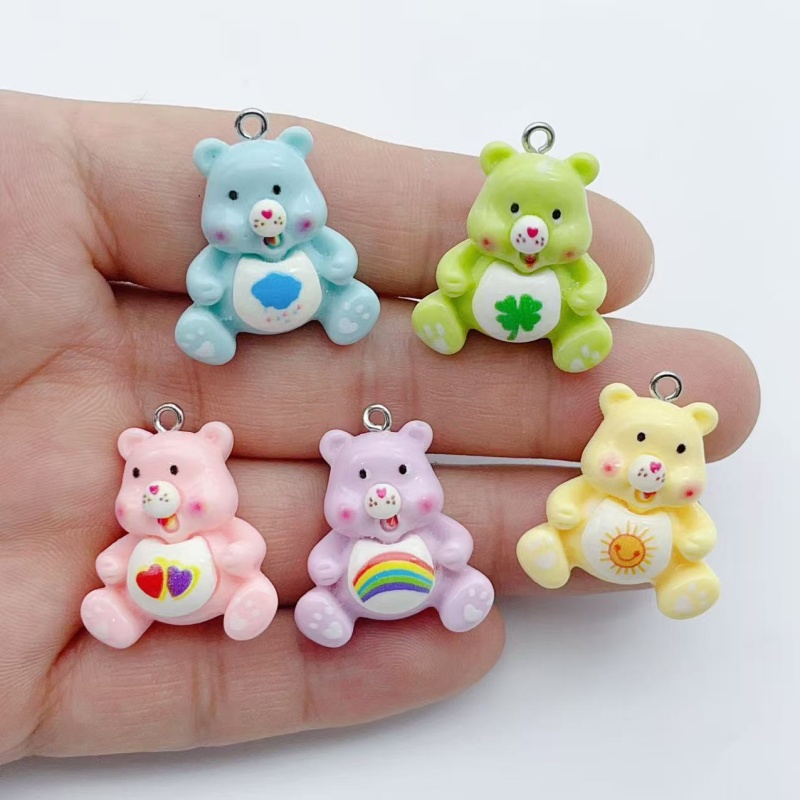 Earrings - 10個の漫画動物チャームペンダントDIY作成用イヤリング、ネックレス、ブレスレット、アクセサリー、装飾品