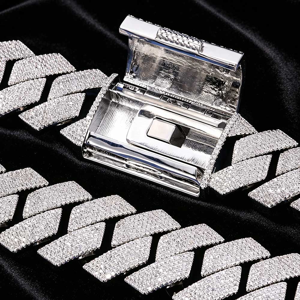 Cuban Link Chain 12Mm - ヌオヤ アイスアウト 26mm 6列キューバンリンクチェーンネックレス プロングセッティング キュービックジルコニアネックレス