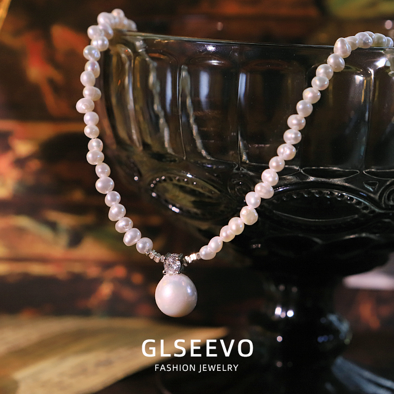 Pearl Choker Necklace Vintage - 新しいファッション淡水パールジルコンネックレス結婚式の高級パールネックレス妻のギフト女性のジュエリー GN0784