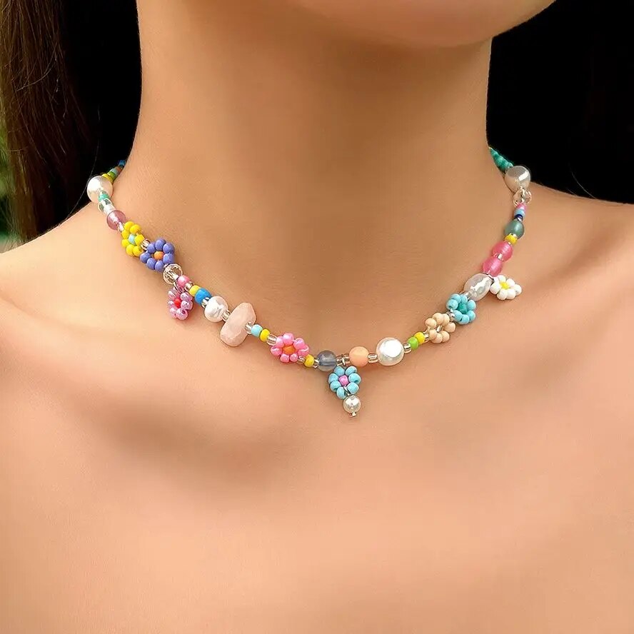 Pearl Choker Necklace Vintage - BOHO-男性と女性のための模造真珠ネックレス,ヴィンテージ,ステンレス鋼,手作りのチェーン,シンプルなビーズ,美的,y2kジュエリーギフト
