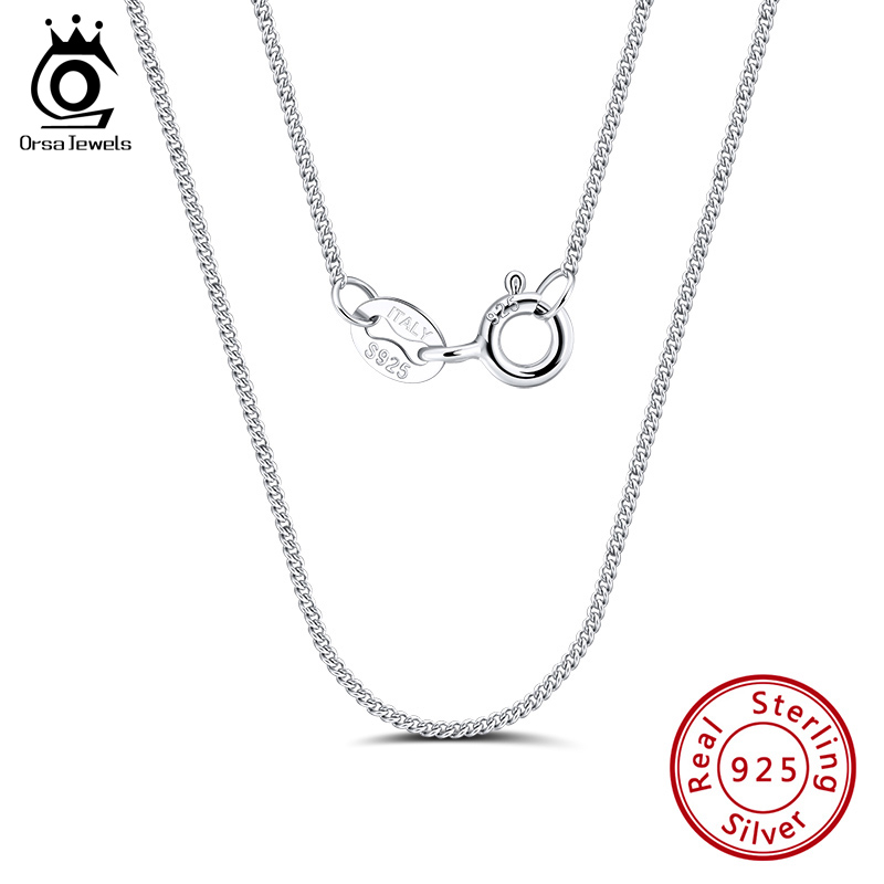 925 Sterling Silver Chain Necklace Men - 男性と女性のためのオリエンタルスタイルのネックレス,シルバー925,サイドチェーン1.0mm,ファッショナブルなネックレス,pandents18のためのシンプルなペンダント