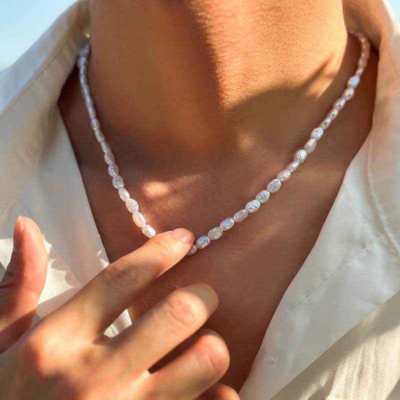 Pearl Choker Necklace Vintage - 女性のためのイミテーションパールチョーカーネックレス,エレガントなビーズのネックレス,気質,結婚披露宴のジュエリー,新しいファッション,シンプル