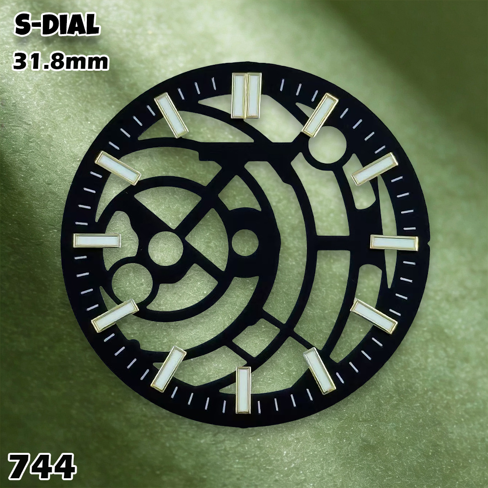 NH 31.8mm S ロゴ NH70 中空ダイヤル グリー - Watch Accessories のレビューと価格