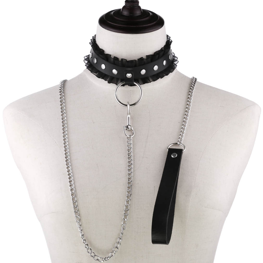 男性と女性のためのセクシーなレースのネックレス,パンクと金属 - Goth Punk Spike Choker のレビューと価格