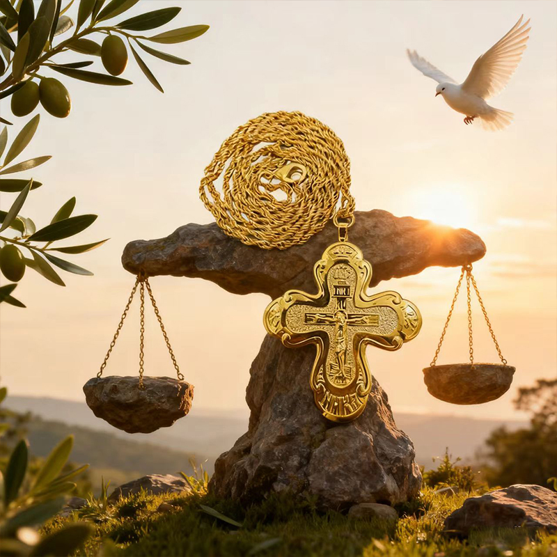 2026年新作 正教会の胸掛け十字架 正教会のイエスネックレ - Cross Pendant Necklace Gold のレビューと価格