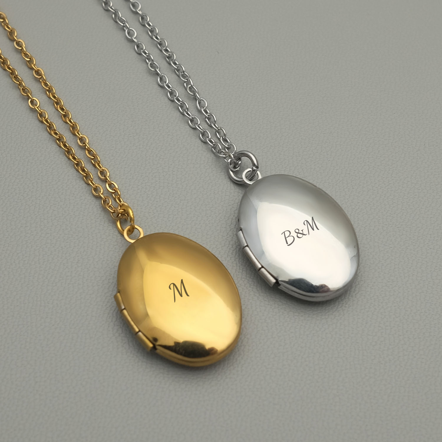 パーソナライズされたロケットネックレスカスタムフォトネックレ - Custom Name Necklace Stainless Steel のレビューと価格