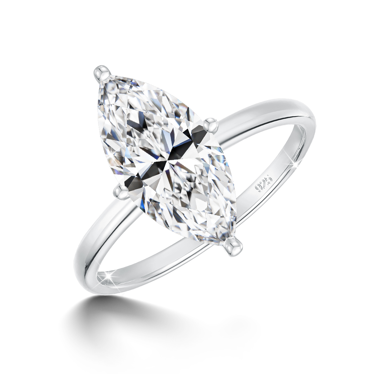 GRA 2/3CT モアッサナイト婚約指輪女性男性マーキスカ - Moissanite Engagement Ring 1 Carat のレビューと価格