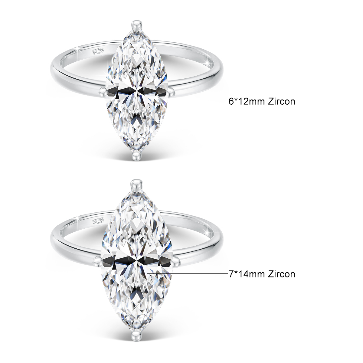 GRA 2/3CT モアッサナイト婚約指輪女性男性マーキスカ - Moissanite Engagement Ring 1 Carat のレビューと価格