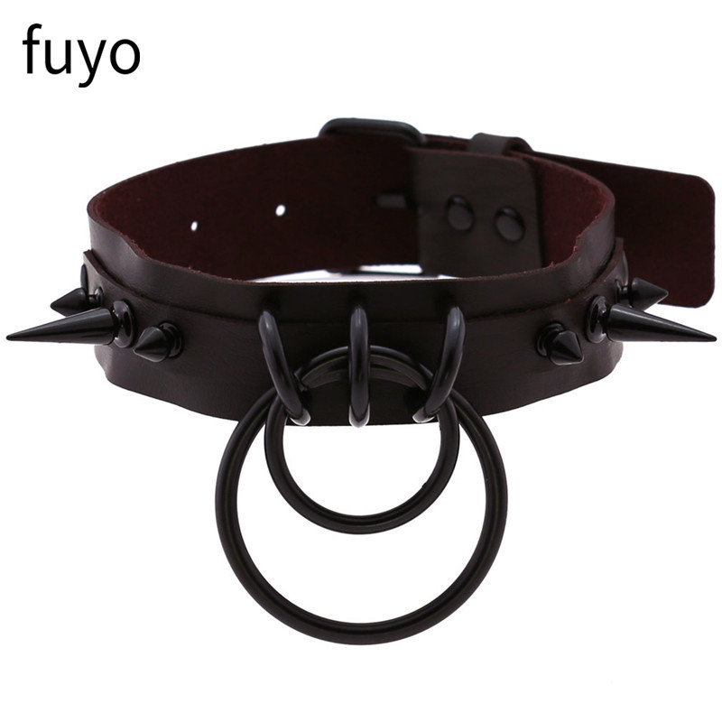 パンクベル黒スパイクチョーカーネックレスロックリベットスタッ - Goth Punk Spike Choker のレビューと価格