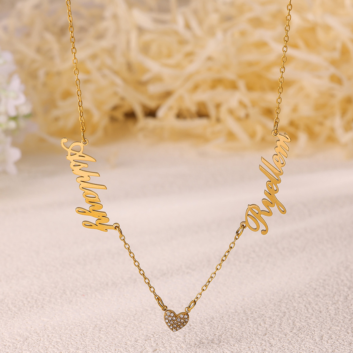 カスタム 2 名前ネックレス女性のためのクリスマス複数の名前 - Custom Name Necklace Stainless Steel のレビューと価格