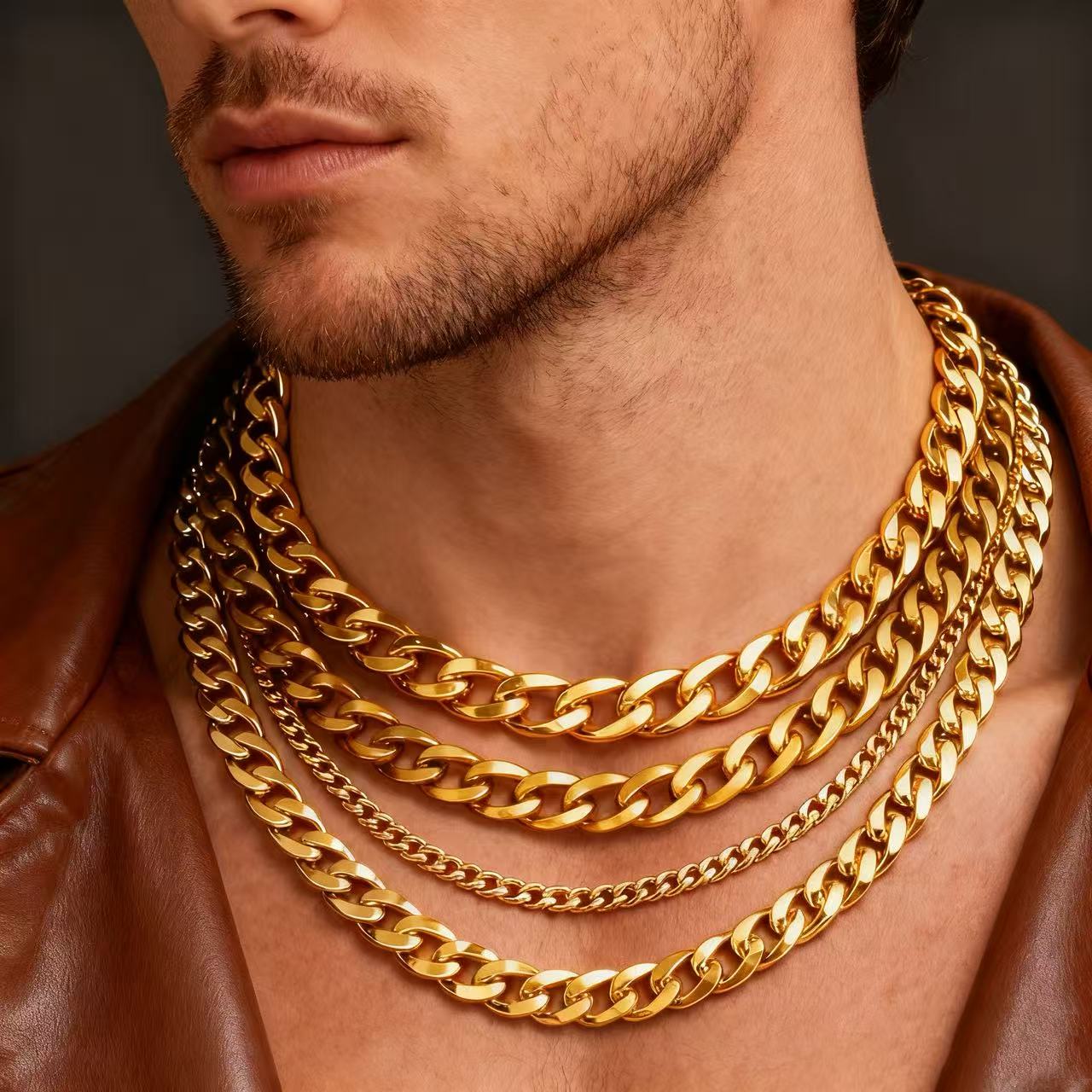 HNSP 3-12MM ステンレス鋼キューバリンクチェーンネ - Cuban Link Chain 12Mm のレビューと価格
