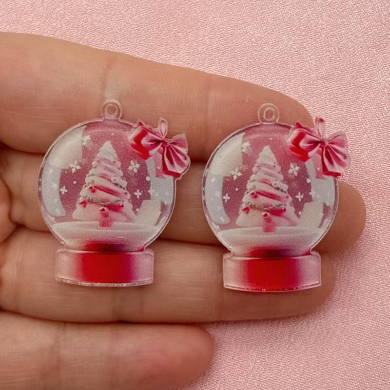 10個入り人気のヨーロッパとアメリカのアクリル製クリスマスス - Earrings のレビューと価格