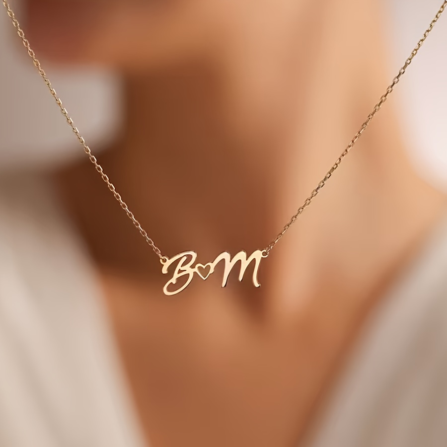 カスタムネームネックレス女性のための防水ステンレス鋼パーソナ - Custom Name Necklace Stainless Steel のレビューと価格