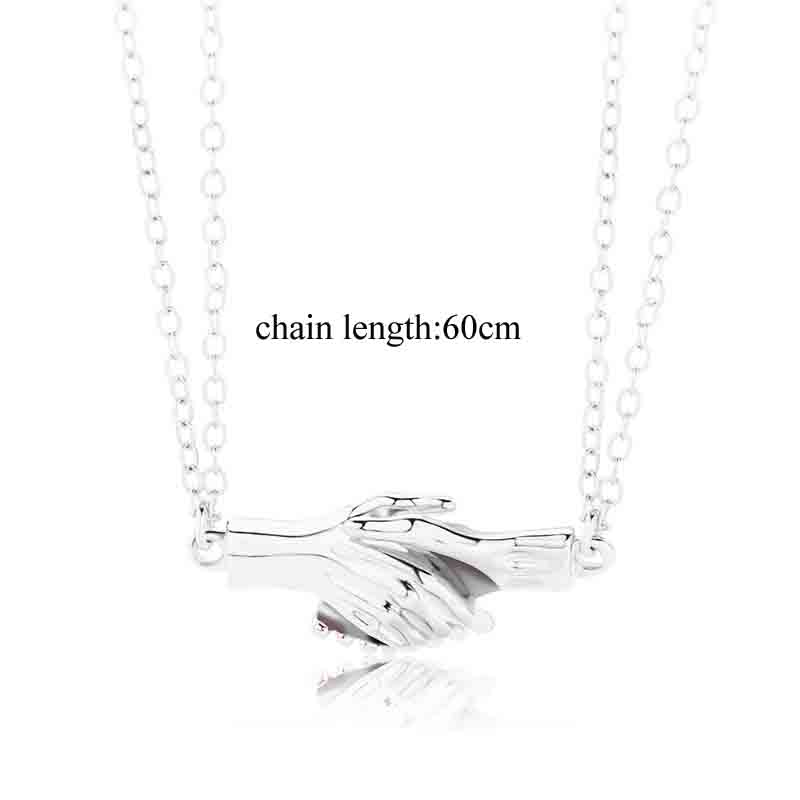 2個セット カップルお揃いネックレス シルバー マグネット式 - Magnetic Couple Matching Necklaces のレビューと価格