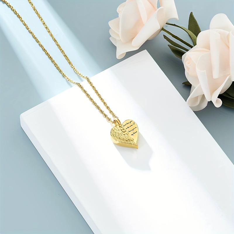 ステンレス鋼愛の心のネックレス、記念品の控えめなジュエリー、 - Heart Locket Necklace Photo のレビューと価格