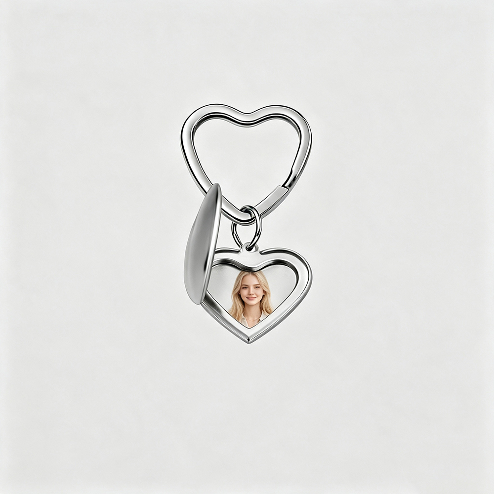 Fnixtar 10個入り ハート型フォトフレームキーチェー - Heart Locket Necklace Photo のレビューと価格