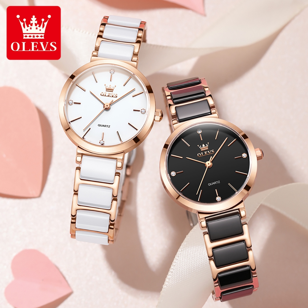 OLEVSレディース腕時計5877高級エレガントクォーツ腕時 - Watch Accessories のレビューと価格