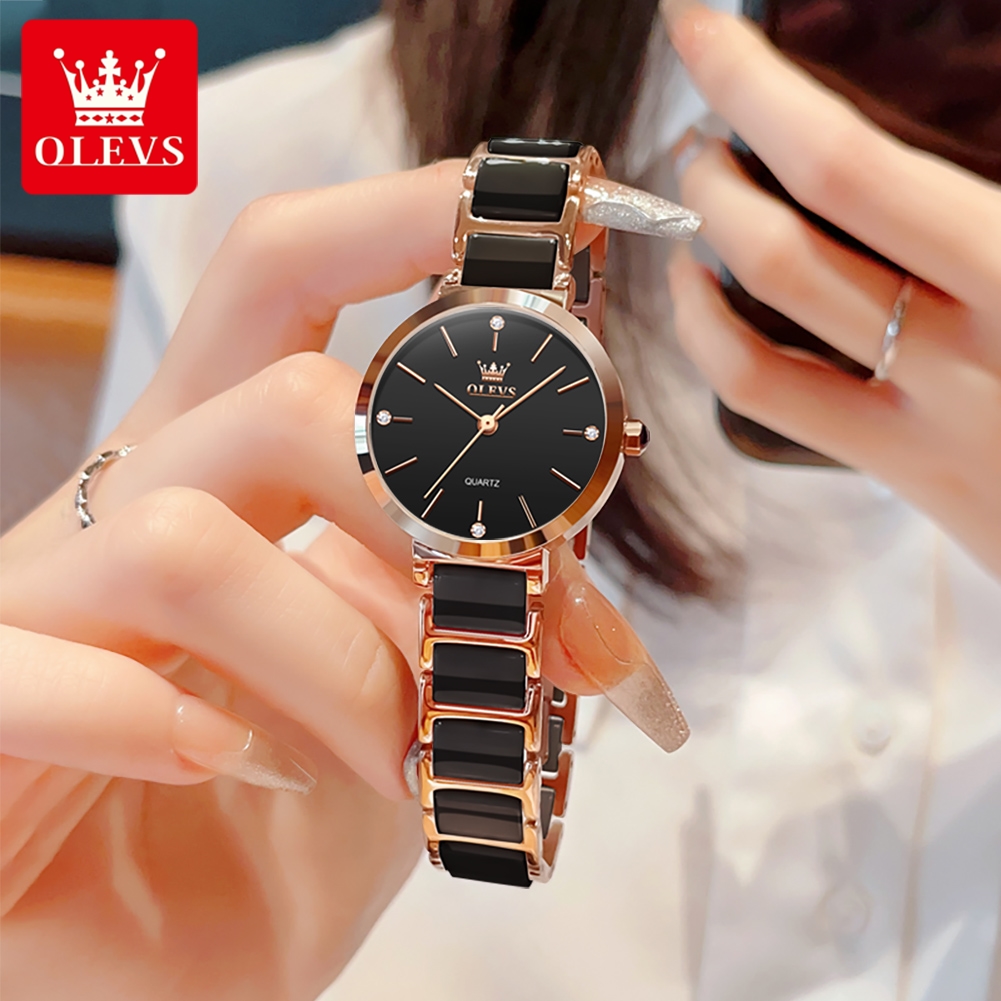 OLEVSレディース腕時計5877高級エレガントクォーツ腕時 - Watch Accessories のレビューと価格