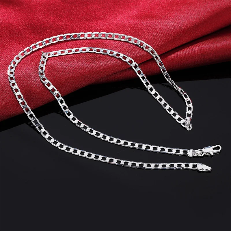 メンズ 925 スターリングシルバーネックレス 2/4/6/ - Cuban Link Chain 12Mm のレビューと価格