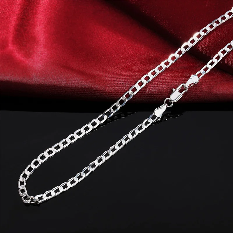 メンズ 925 スターリングシルバーネックレス 2/4/6/ - Cuban Link Chain 12Mm のレビューと価格