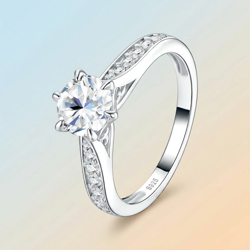 Apaison 高級 D カラー 1 カラット モアッサナイ - Moissanite Engagement Ring 1 Carat のレビューと価格