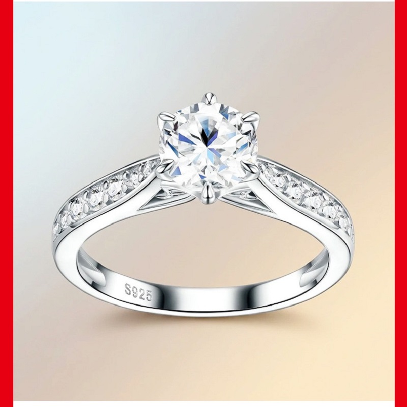 Apaison 高級 D カラー 1 カラット モアッサナイ - Moissanite Engagement Ring 1 Carat のレビューと価格