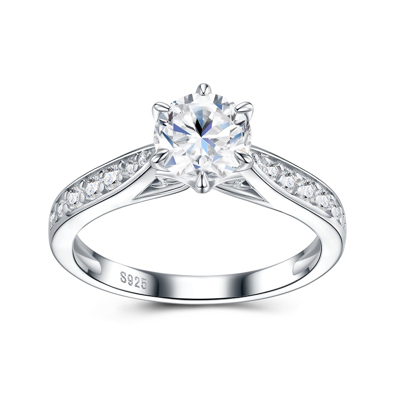 Apaison 高級 D カラー 1 カラット モアッサナイ - Moissanite Engagement Ring 1 Carat のレビューと価格