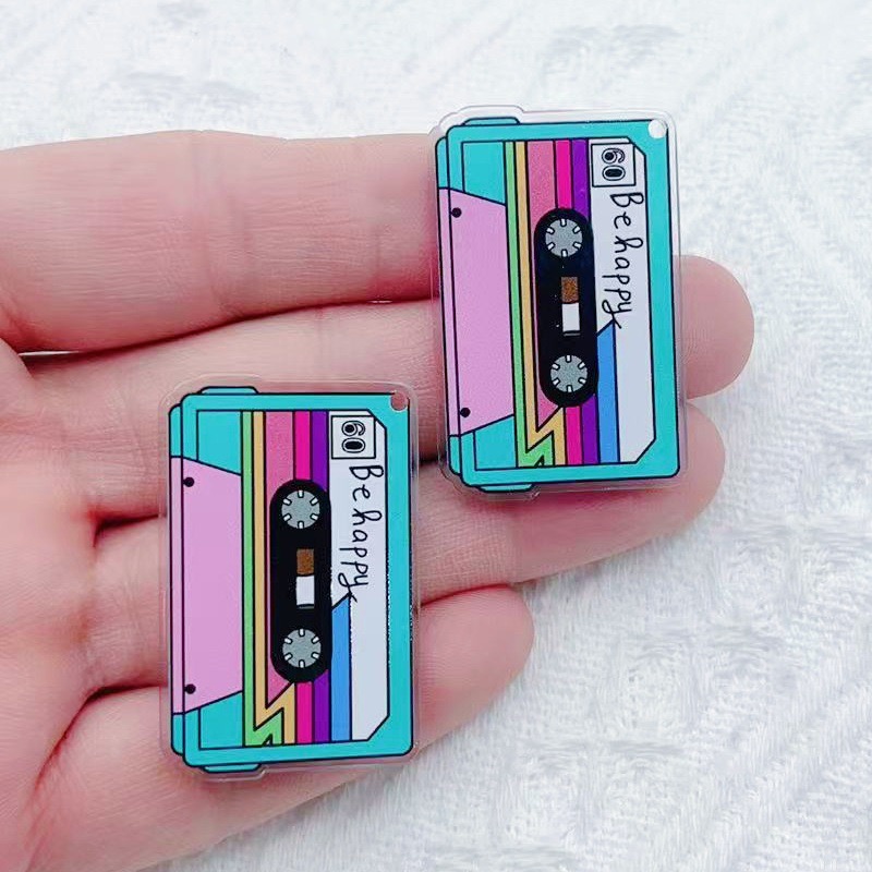 10 個ミュージックスタイルカセット DVD バーナー両面印 - Earrings のレビューと価格
