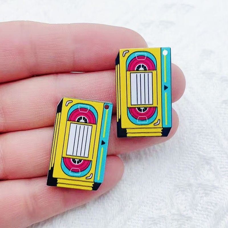 10 個ミュージックスタイルカセット DVD バーナー両面印 - Earrings のレビューと価格