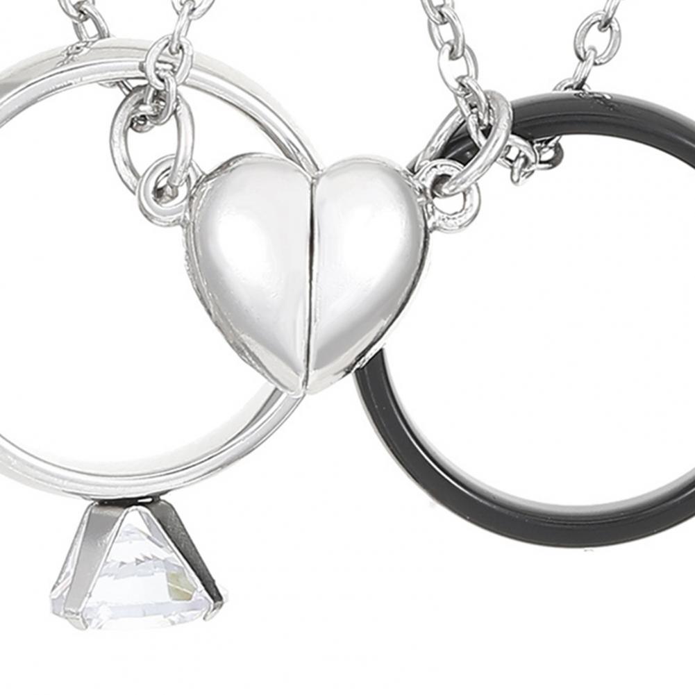 リングペンダントネックレス ラブマグネティックネックレスセッ - Magnetic Couple Matching Necklaces のレビューと価格