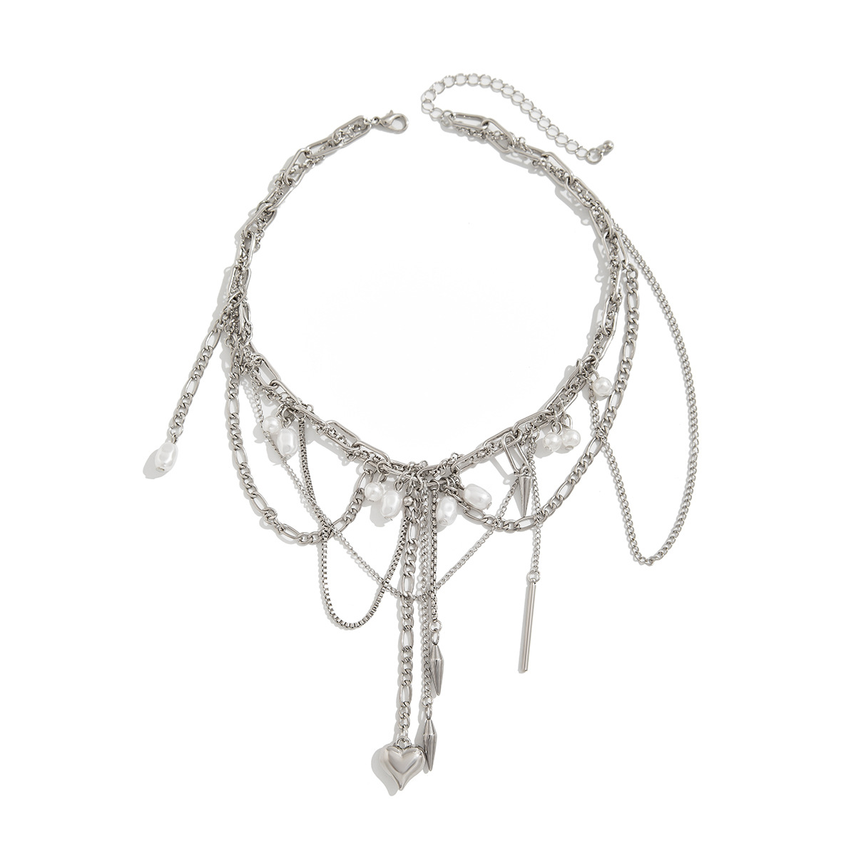 ヴィンテージ風イレギュラーイミテーションパールネックレス レ - Pearl Choker Necklace Vintage のレビューと価格