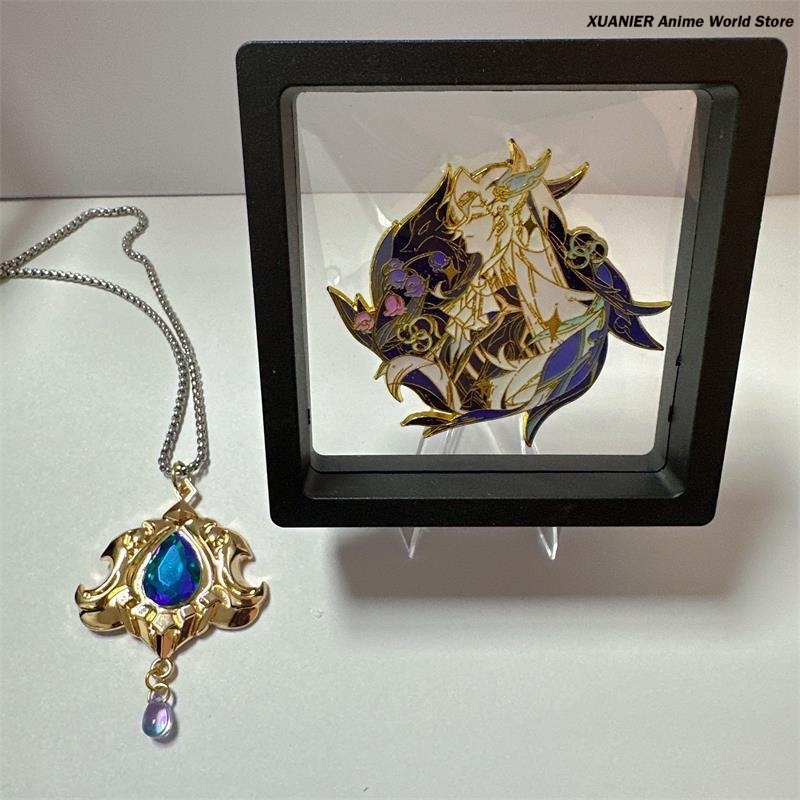 アニメヌーヴィレット金属バッジ原神インパクトブローチピンネッ - Anime Pendant Necklace のレビューと価格
