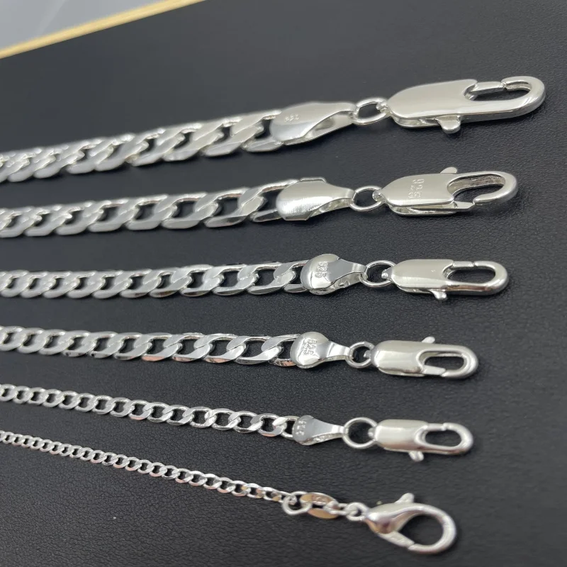 メンズ 925 スターリングシルバーネックレス 2/4/6/ - Cuban Link Chain 12Mm のレビューと価格