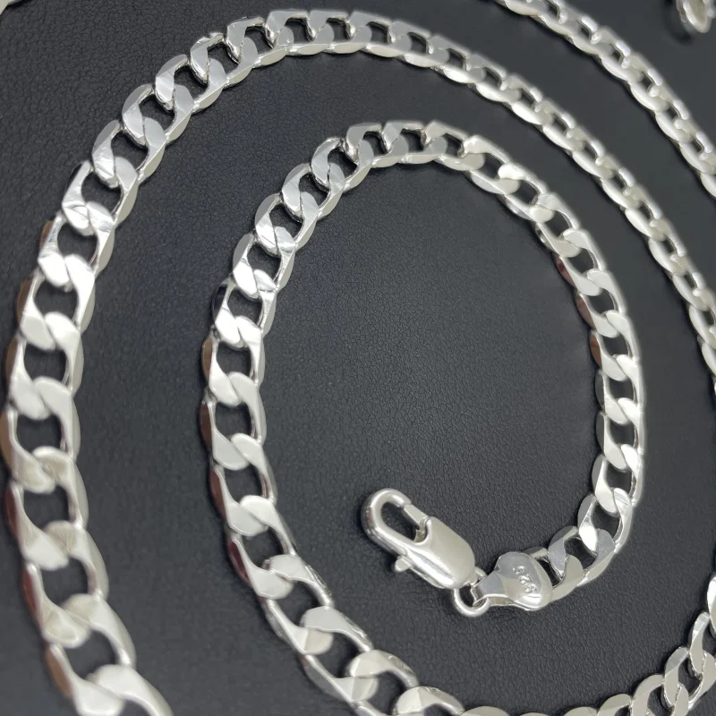 メンズ 925 スターリングシルバーネックレス 2/4/6/ - Cuban Link Chain 12Mm のレビューと価格