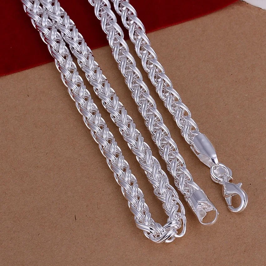 50 センチメートル 925 スターリングシルバー 6 ミリ - 925 Sterling Silver Chain Necklace Men のレビューと価格