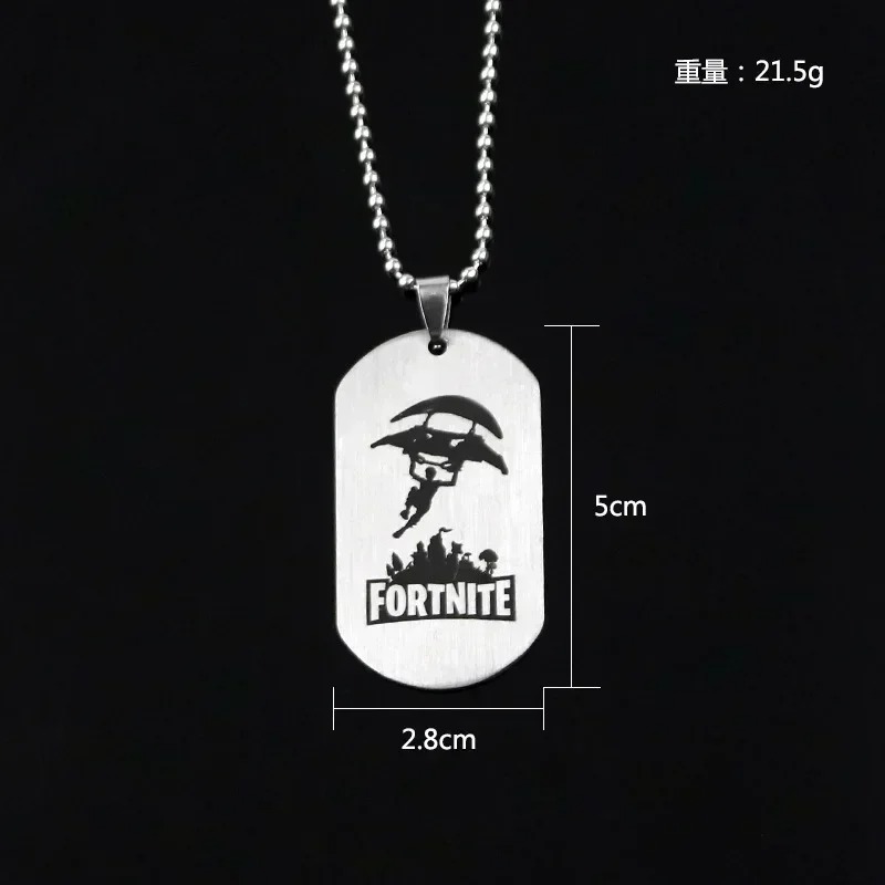 ゲームフォートナイトアニメネックレスステンレス鋼ハングタグネ - Anime Pendant Necklace のレビューと価格