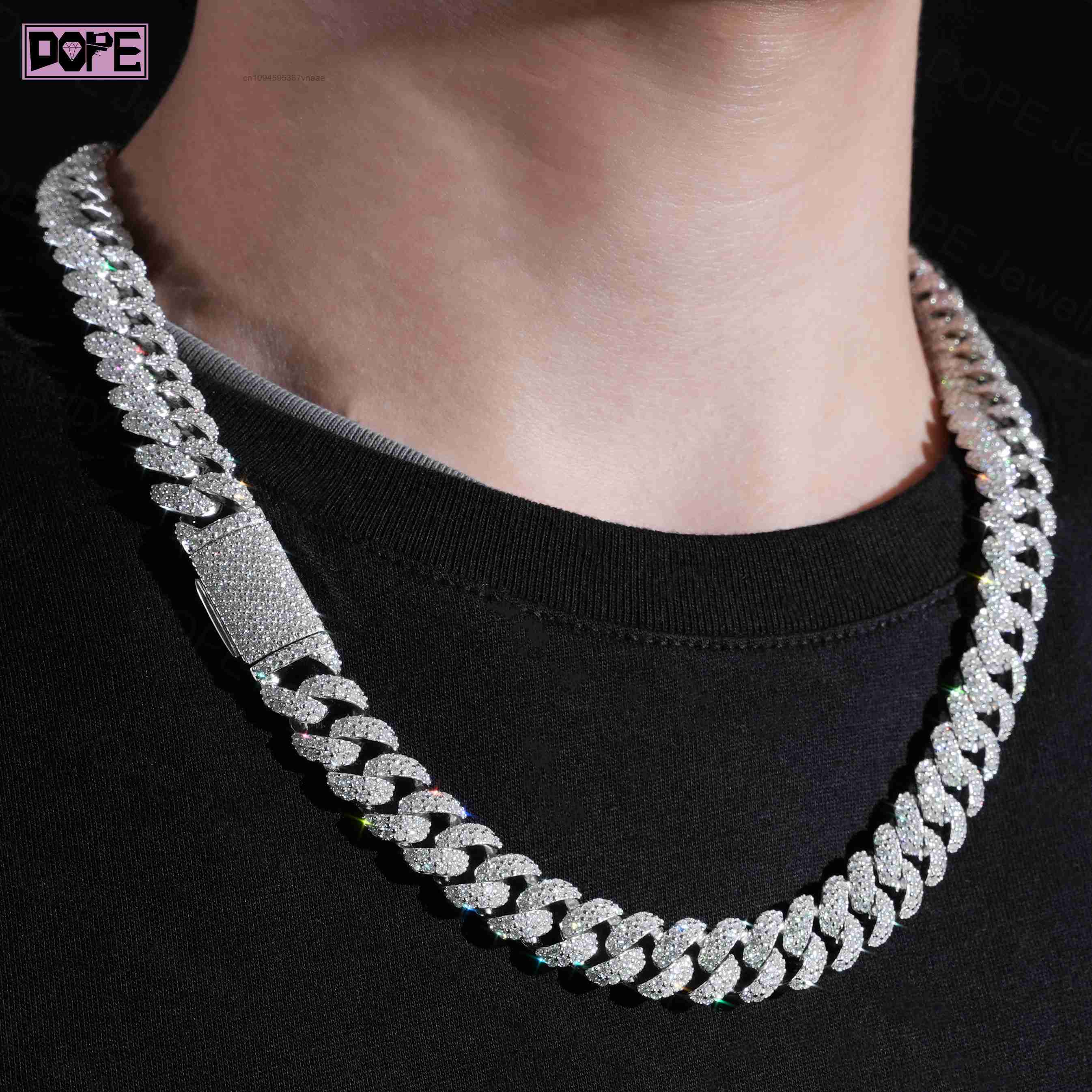 12mm VVS アイスアウト モアサナイト キューバンリン - Cuban Link Chain 12Mm のレビューと価格
