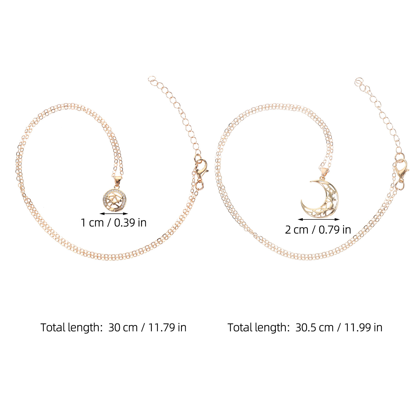 1ペアの太陽と月のネックレス、カップル用マグネット式合金ペン - Magnetic Couple Matching Necklaces のレビューと価格