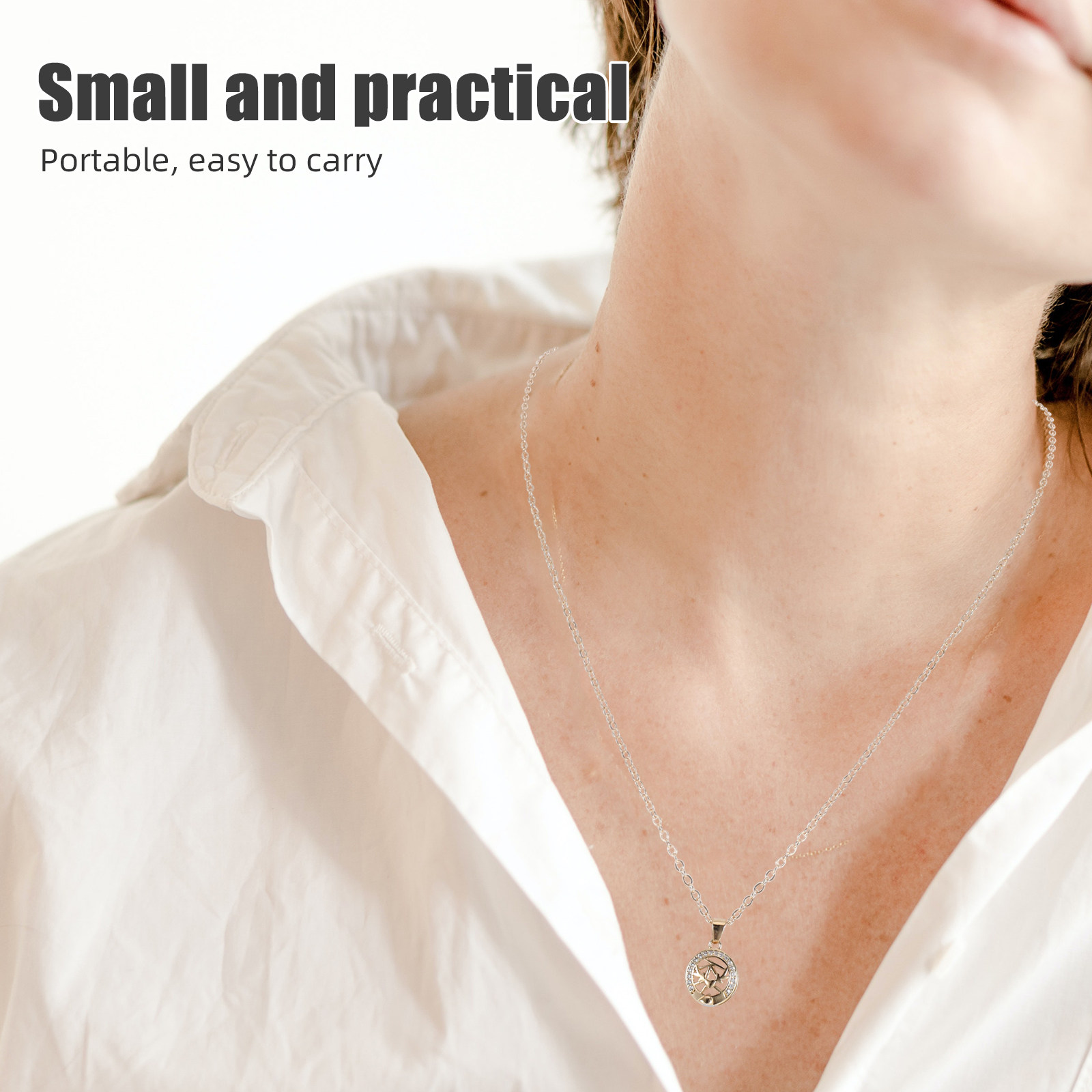 1ペアの太陽と月のネックレス、カップル用マグネット式合金ペン - Magnetic Couple Matching Necklaces のレビューと価格