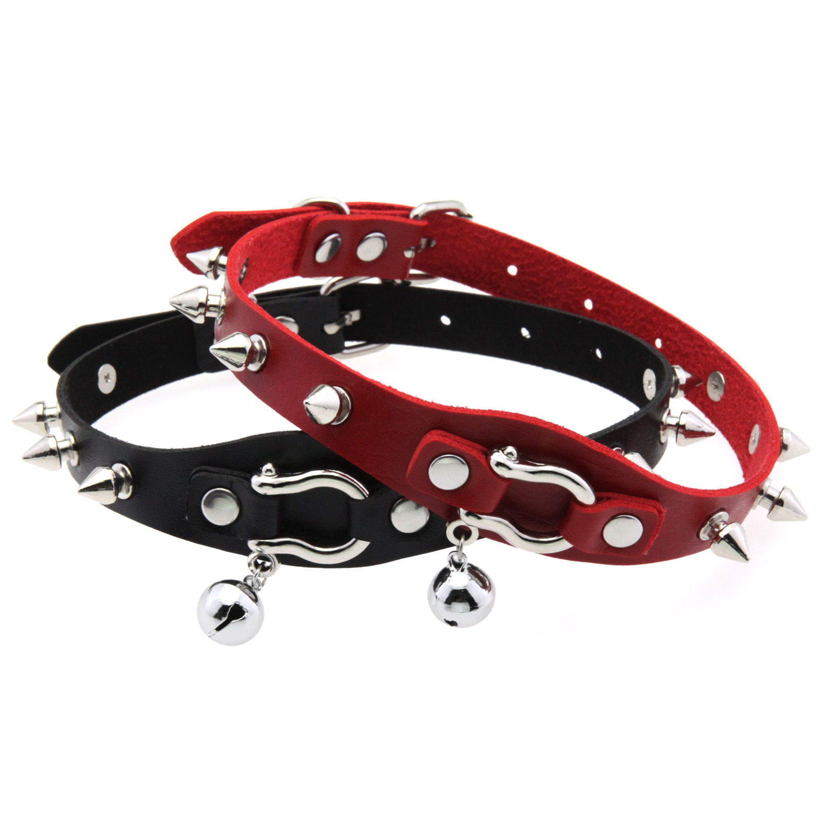 ブラック スパイク チョーカー ネックレス リベット スタッ - Goth Punk Spike Choker のレビューと価格