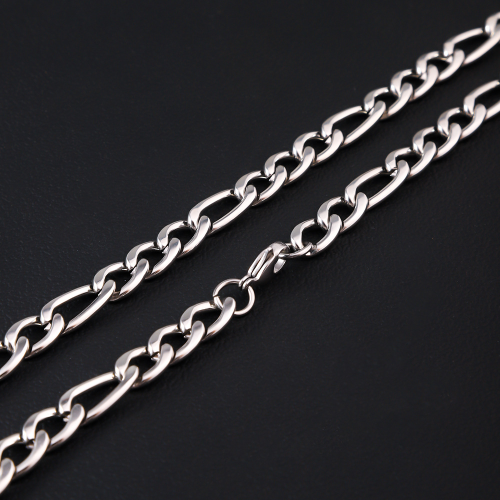 HNSP 316L ステンレス鋼フィガロチェーン男性用 5  - Cuban Link Chain 12Mm のレビューと価格