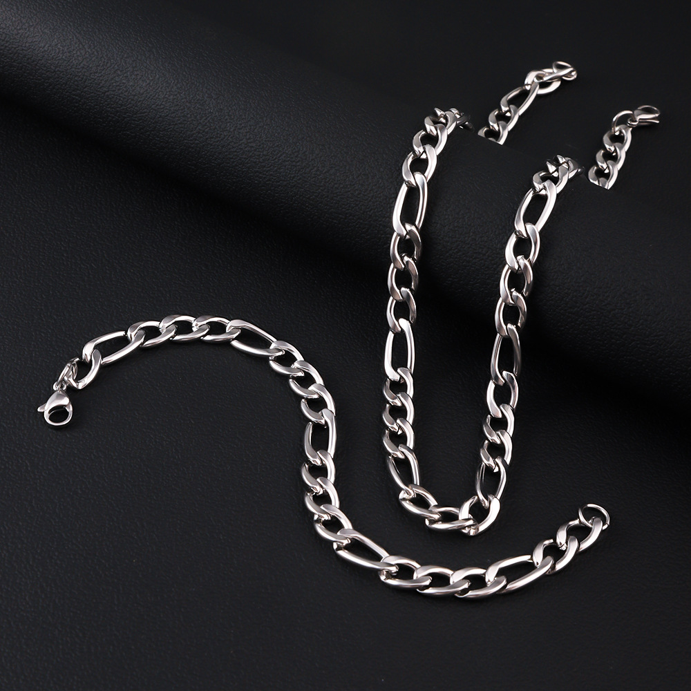 HNSP 316L ステンレス鋼フィガロチェーン男性用 5  - Cuban Link Chain 12Mm のレビューと価格