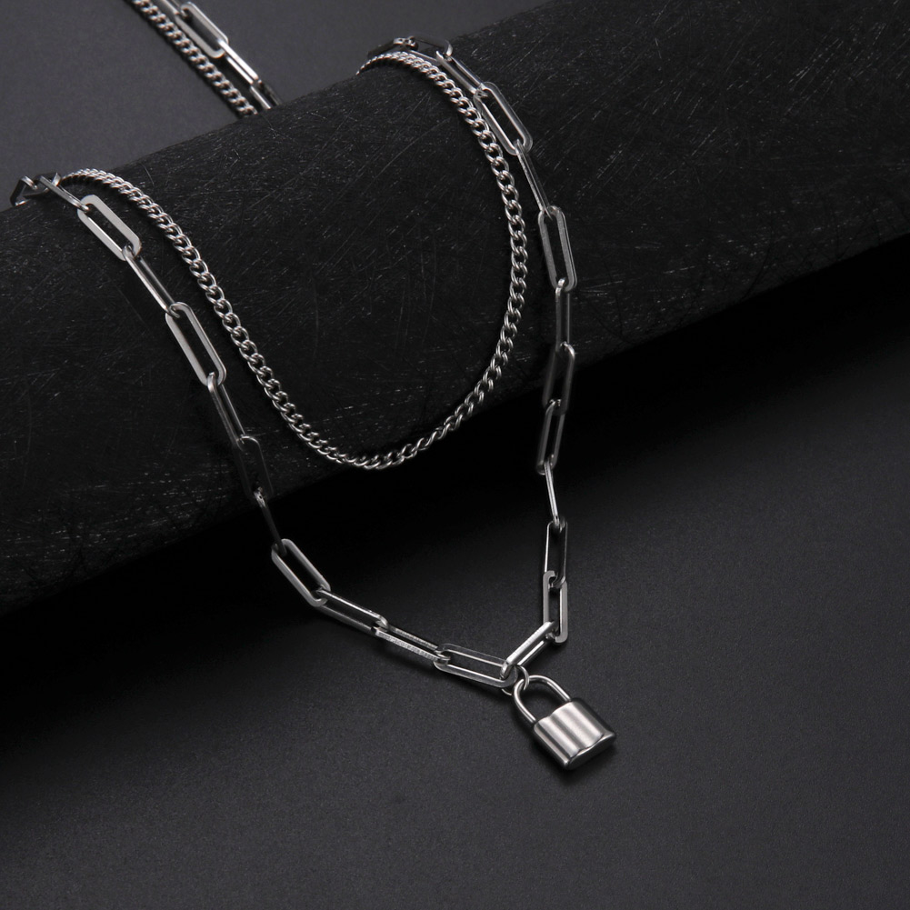 Unift 男性と女性のためのステンレス鋼のネックレス,丸い - Layered Pendant Necklace Aesthetic のレビューと価格