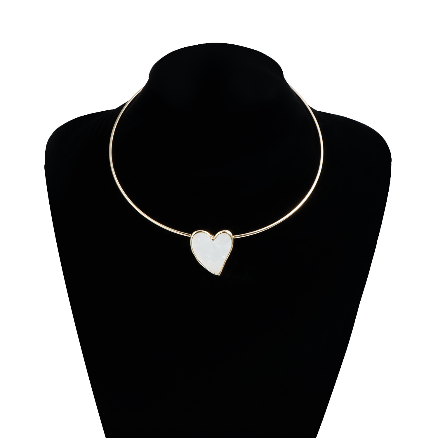 豪華なミニマリストの首輪不規則なハートペンダントポリッシュ合 - Layered Pendant Necklace Aesthetic のレビューと価格