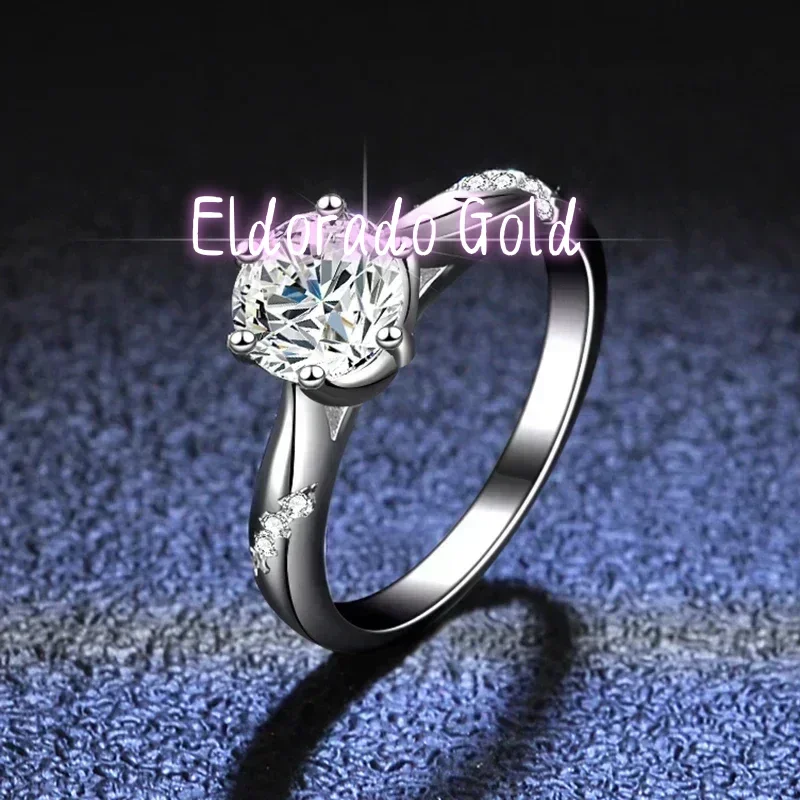 エルドラドゴールド 100% オリジナル認定 PT950 プ - Moissanite Engagement Ring 1 Carat のレビューと価格