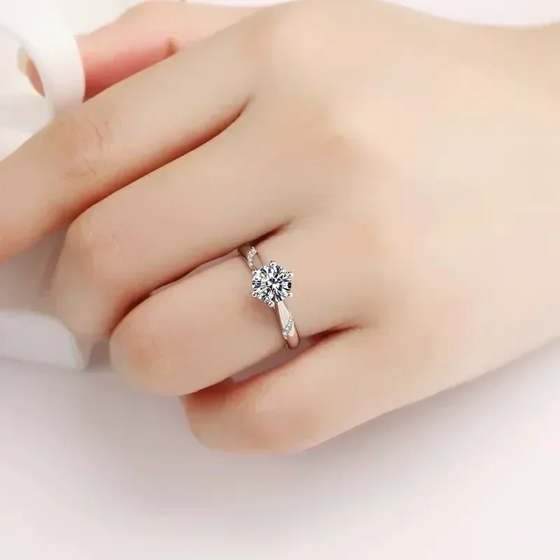 エルドラドゴールド 100% オリジナル認定 PT950 プ - Moissanite Engagement Ring 1 Carat のレビューと価格