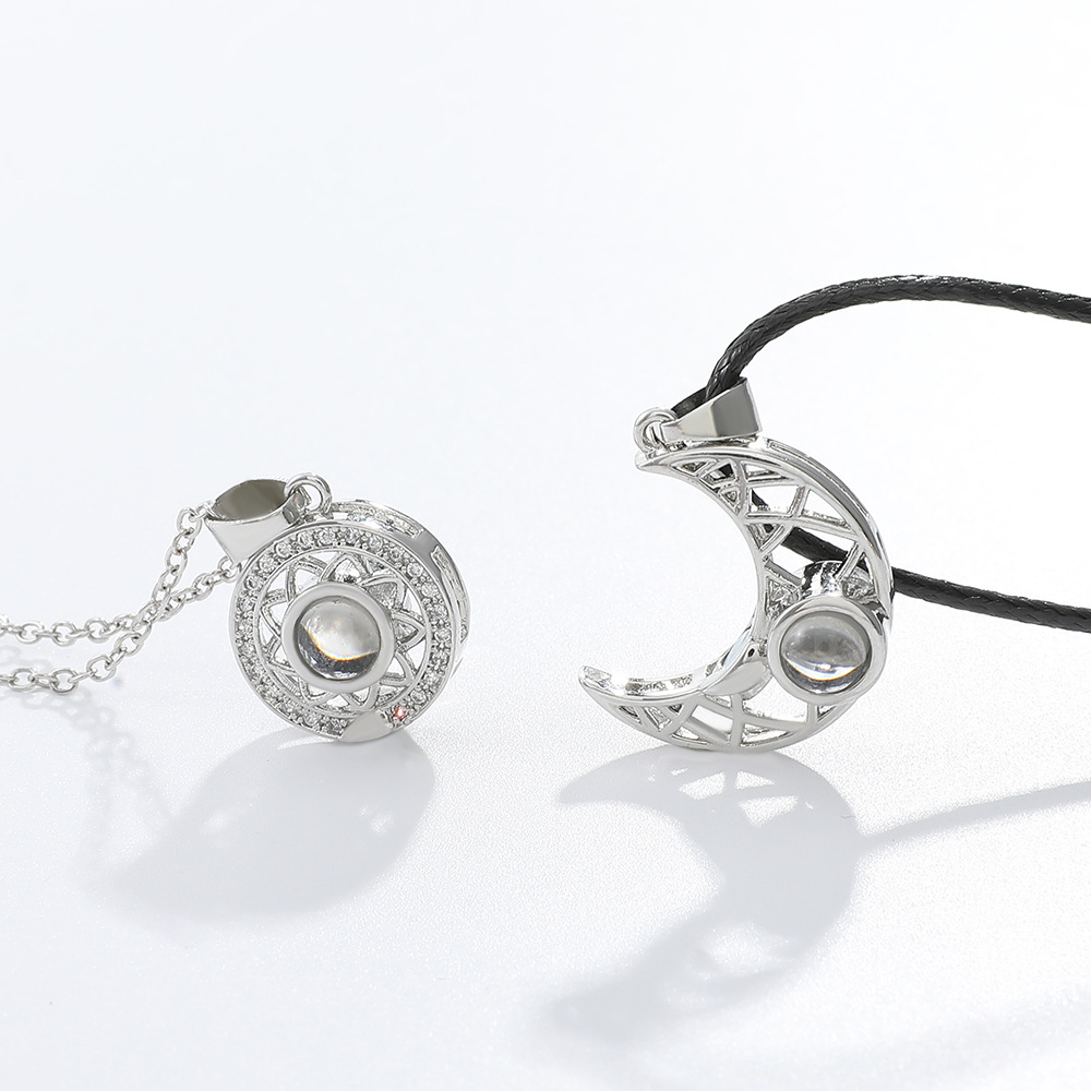 カップル用マグネット付きマグネットネックレス,2ユニット,1 - Magnetic Couple Matching Necklaces のレビューと価格