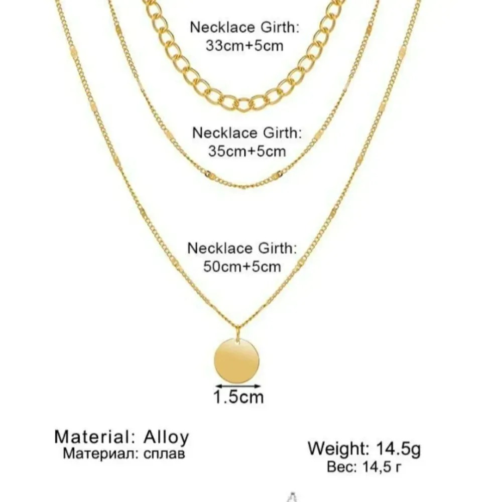 美的ファッションレトロヴィンテージレイヤードペンダントネック - Layered Pendant Necklace Aesthetic のレビューと価格