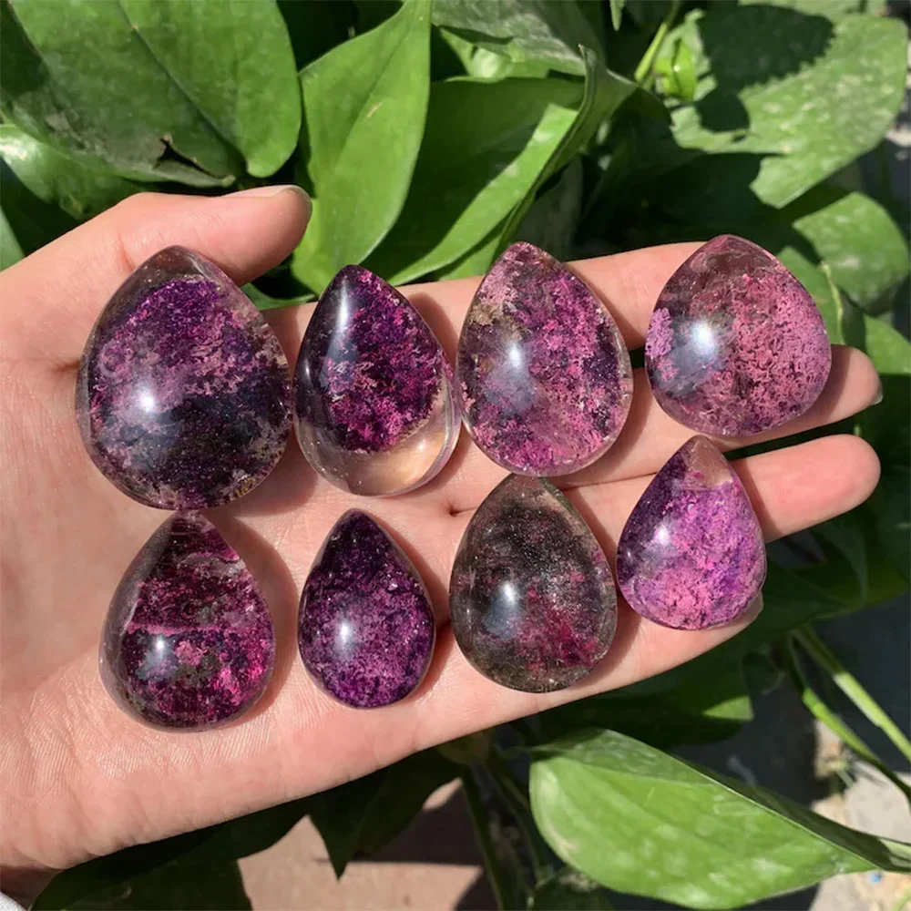 ゴーストファントムクリスタルパープルクォーツビーズ 1PC  - Crystal Pendant Necklace Natural Stone のレビューと価格