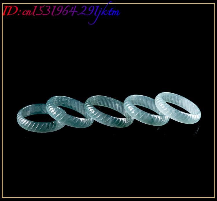 ブルーリアルビルマ翡翠リング高級エメラルド彫刻ギフトヴィンテ - Rings のレビューと価格